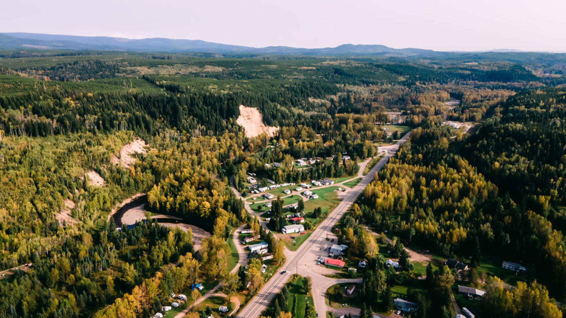 Aerial image of the community of Hixon