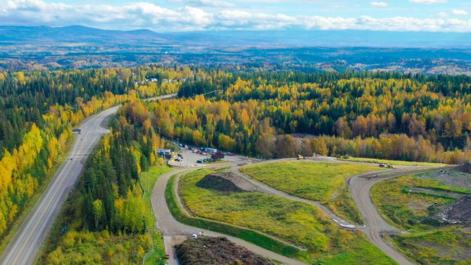 The Foothills Landfill, a birds eye view image