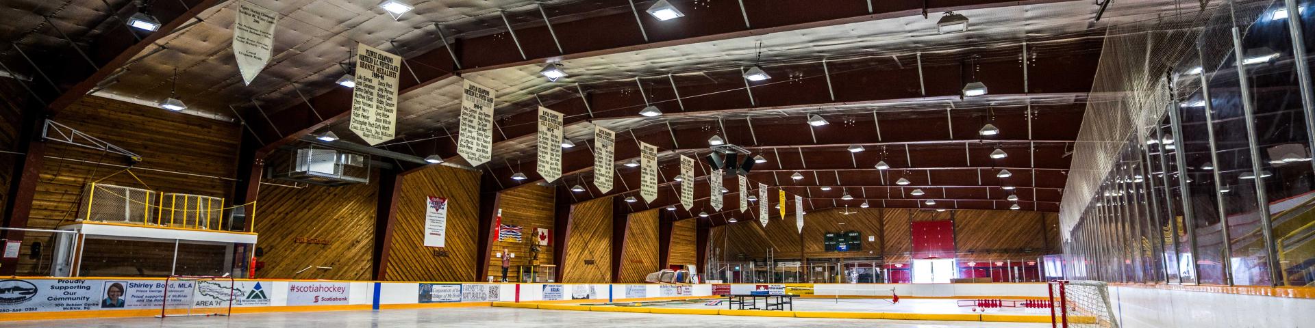 empty ice arena