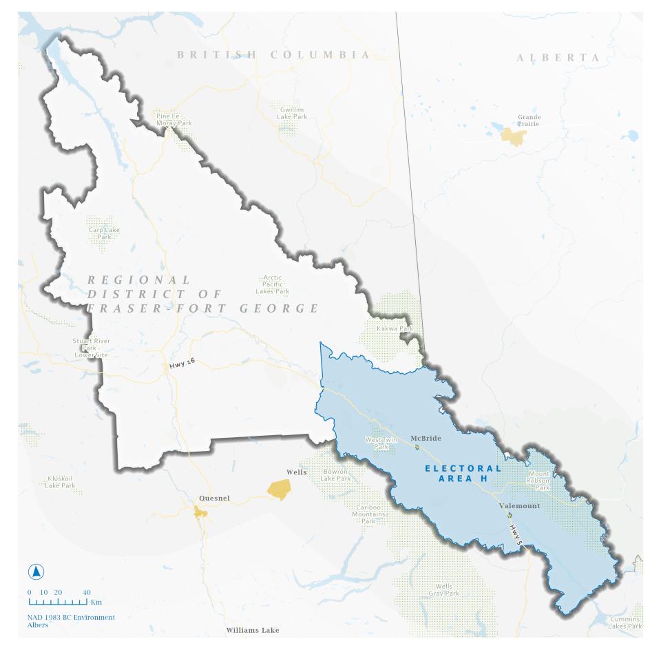 map of Regional District and Electoral Area H